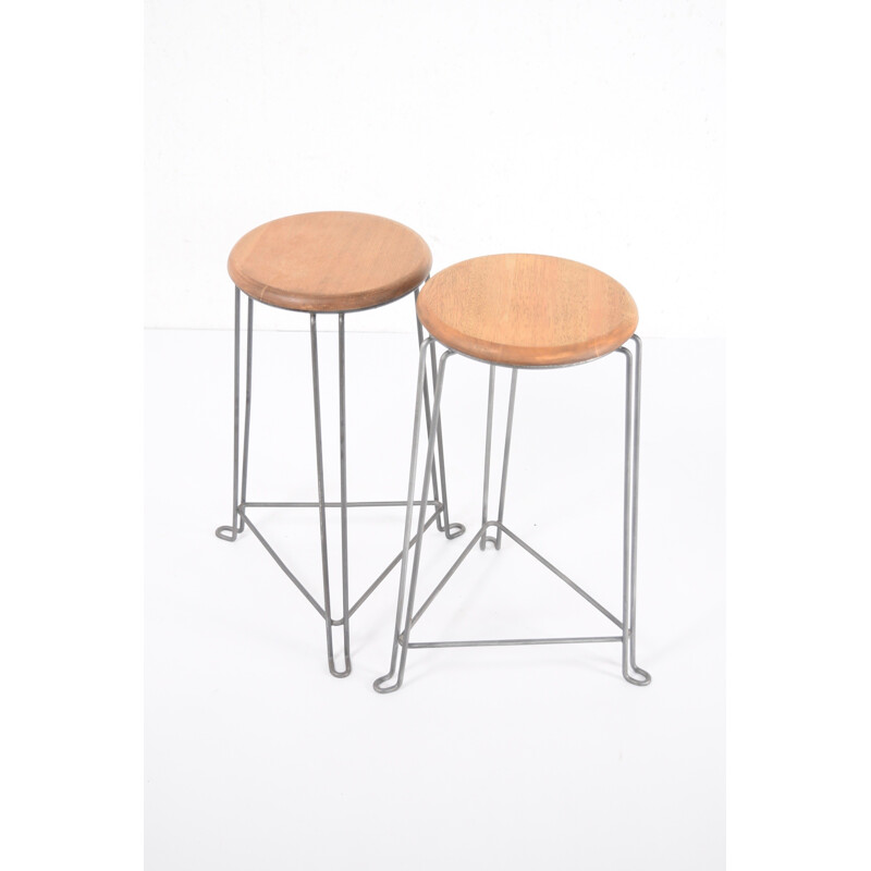 Set of industrial stools by Tomado Holland - 1940s
