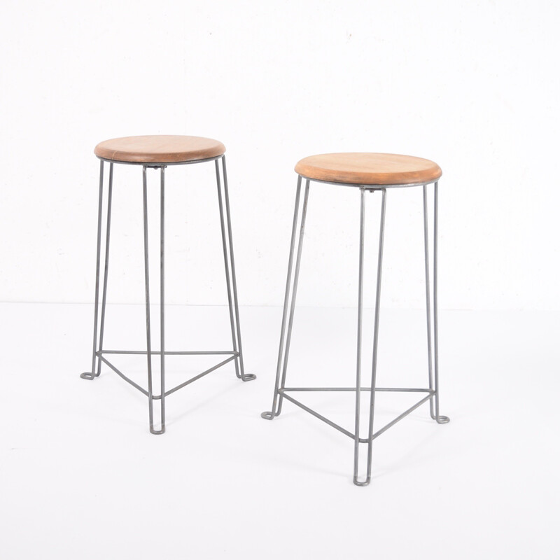 Set of industrial stools by Tomado Holland - 1940s