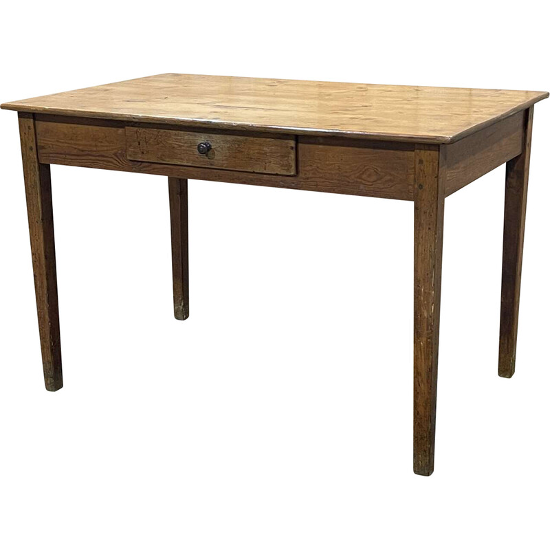 Table bureau vintage en sapin, 1930