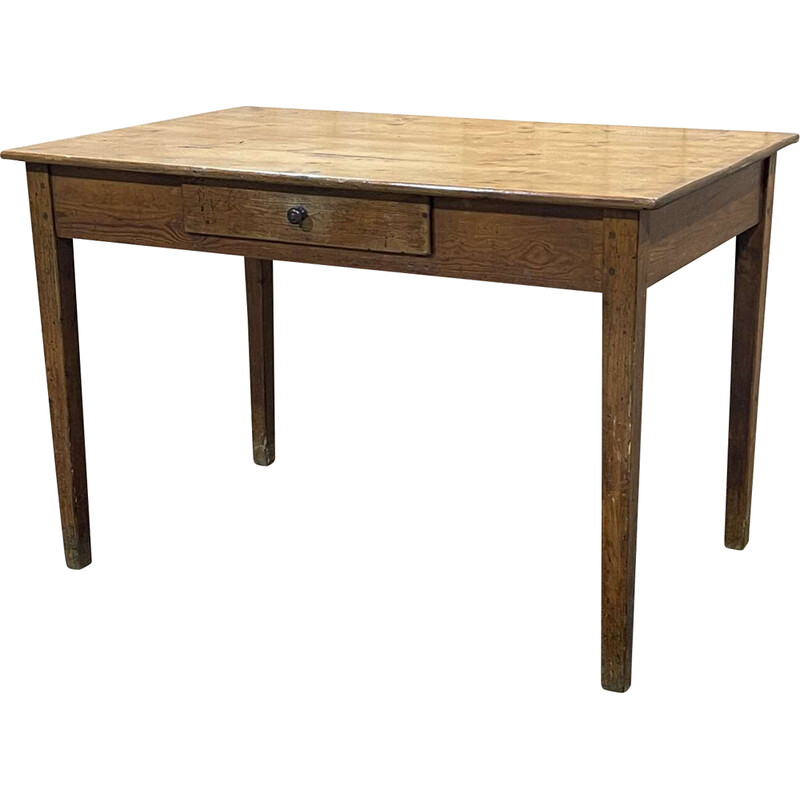 Vintage fir desk table, 1930
