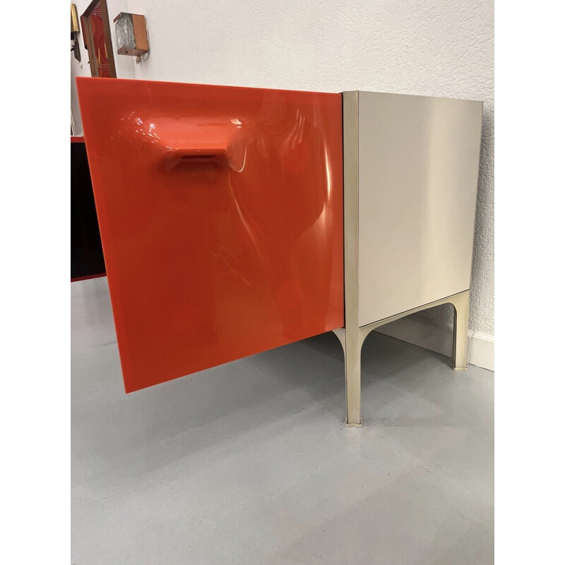 Vintage DF2000 sideboard in molded acrylic by Raymond Loewy, France 1960