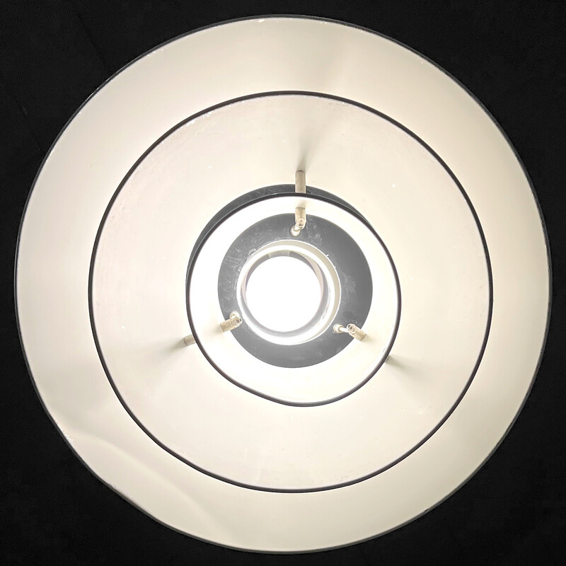 Vintage Ph5 pendant lamp in aluminum and metal by Poul Henningsen for Louis Poulsen, Denmark 1950