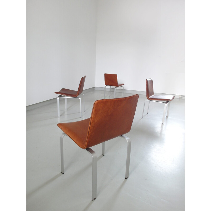 Jørgen Høj for Niels Vitsoe, set of four dining chairs, Denmark, 1962