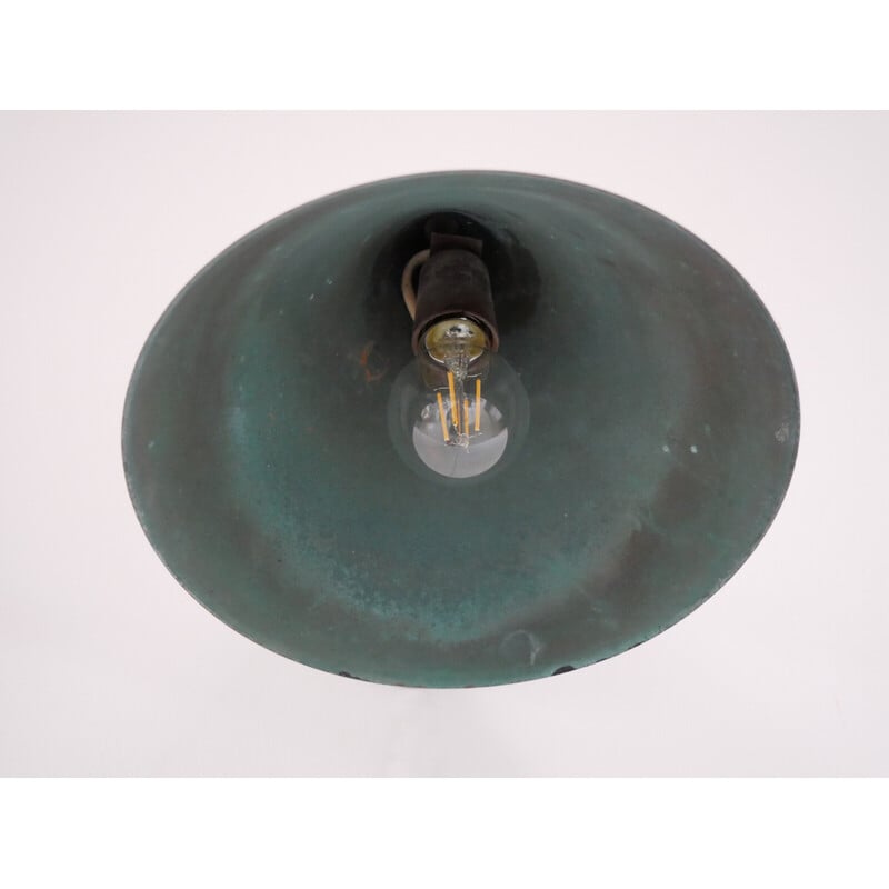 Pair of vintage Tratten wall lights in patinated copper by Hans-Agne Jakobsson, Sweden 1950