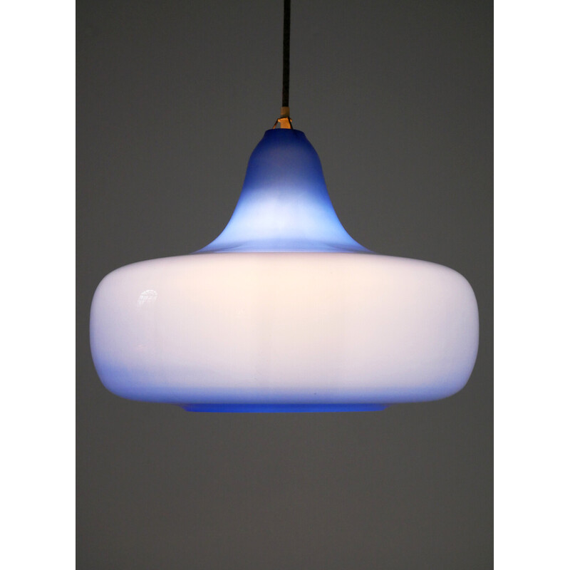 Vintage Murano glass pendant lamp by Alessandro Pianon for Vistosi, Italy 1960