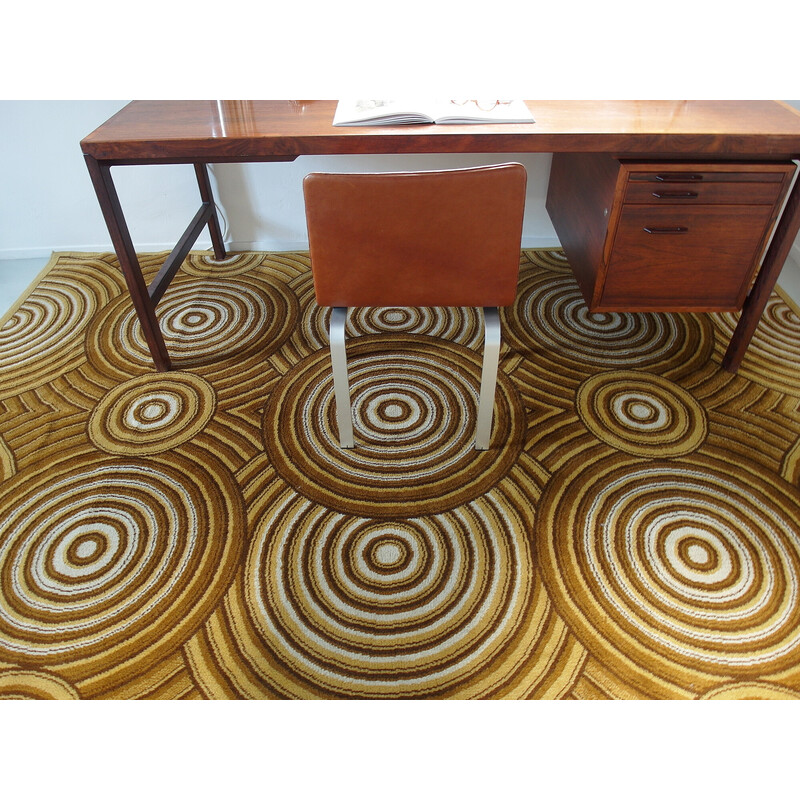 Vintage cotton and acrylic blend rug, 1970