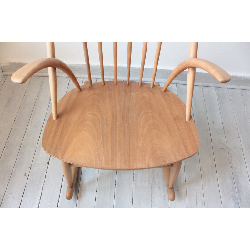 Vintage rocking chair by Illum Wikkelsø for Niels Eilersen, Denmark 1958