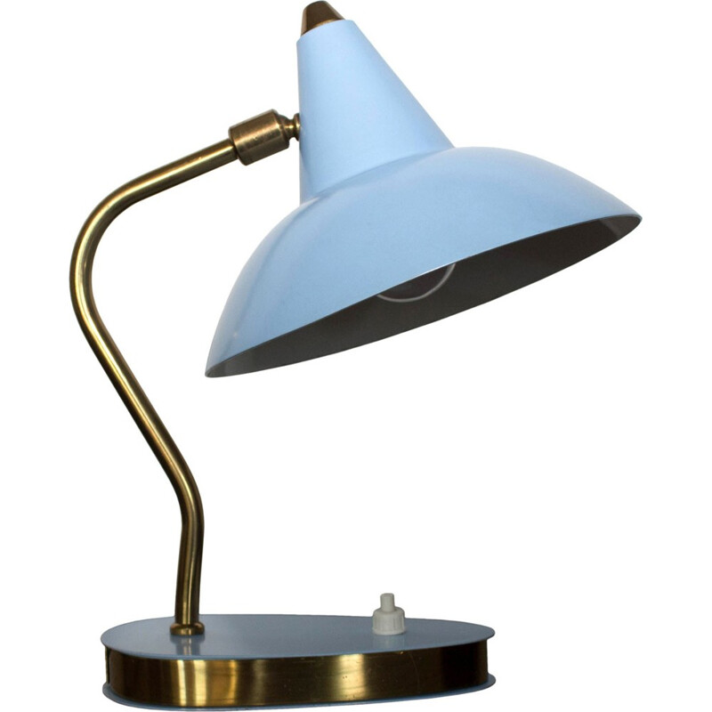 Mid-Century table lamp in metal and brass - 1950s