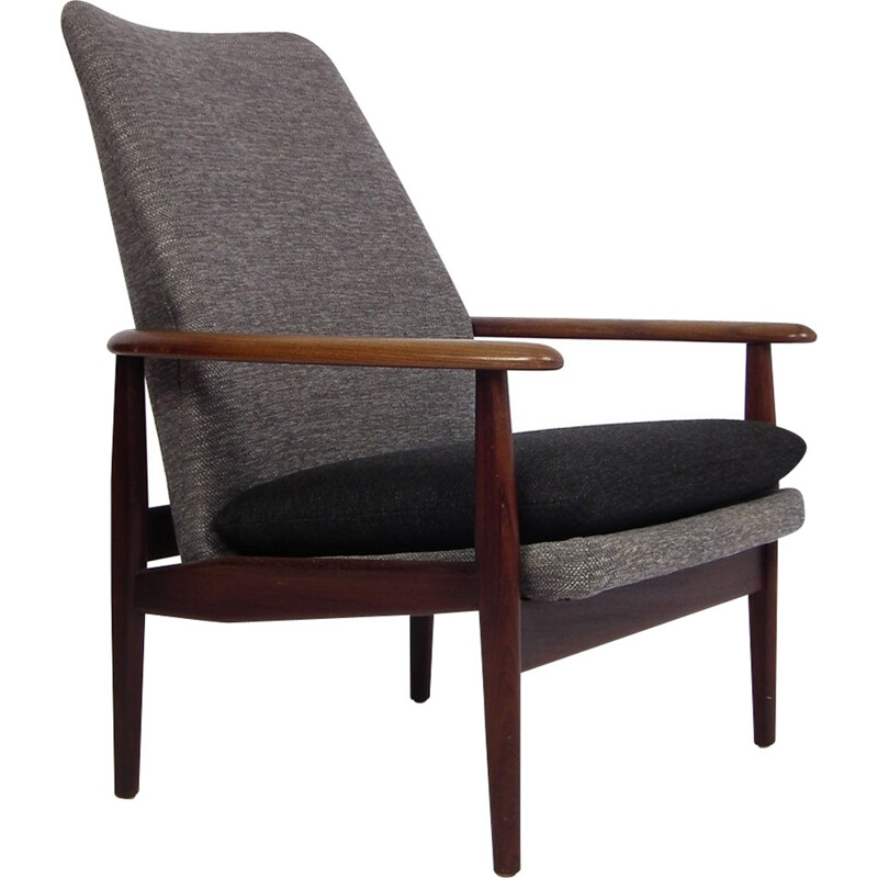 Hulmefa teak wooden with a high backrest armchair - 1960s
