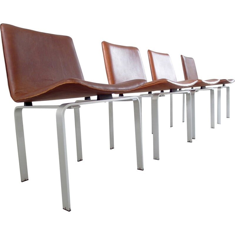Jørgen Høj for Niels Vitsoe, set of four dining chairs, Denmark, 1962