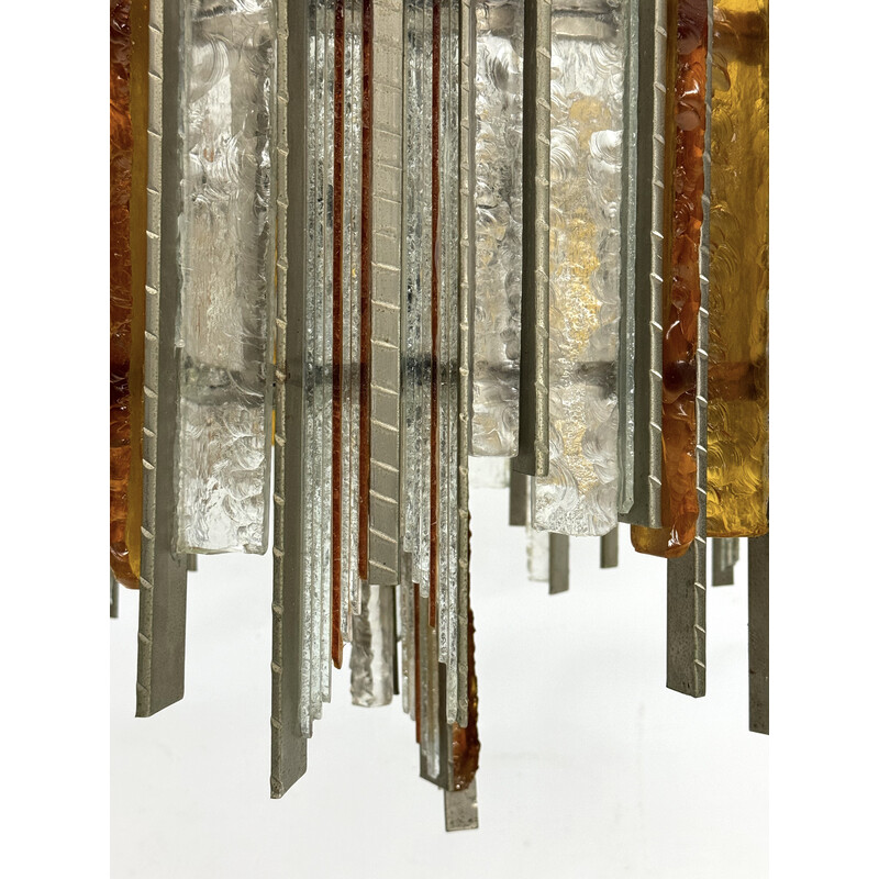 Vintage chandelier by Albano Poli for Poliarte, Italy 1970