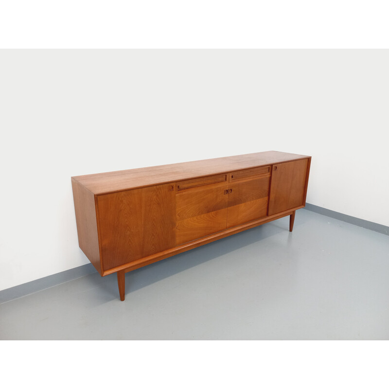 Vintage teak sideboard by Edvard Valentinsen for Samcom, Denmark 1960