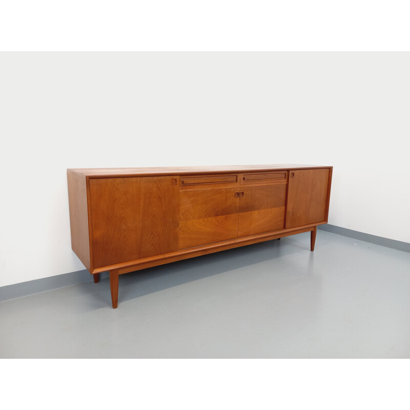 Vintage teak sideboard by Edvard Valentinsen for Samcom, Denmark 1960