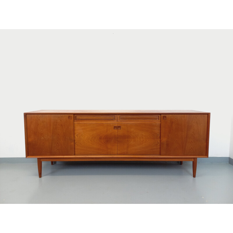 Vintage teak sideboard by Edvard Valentinsen for Samcom, Denmark 1960