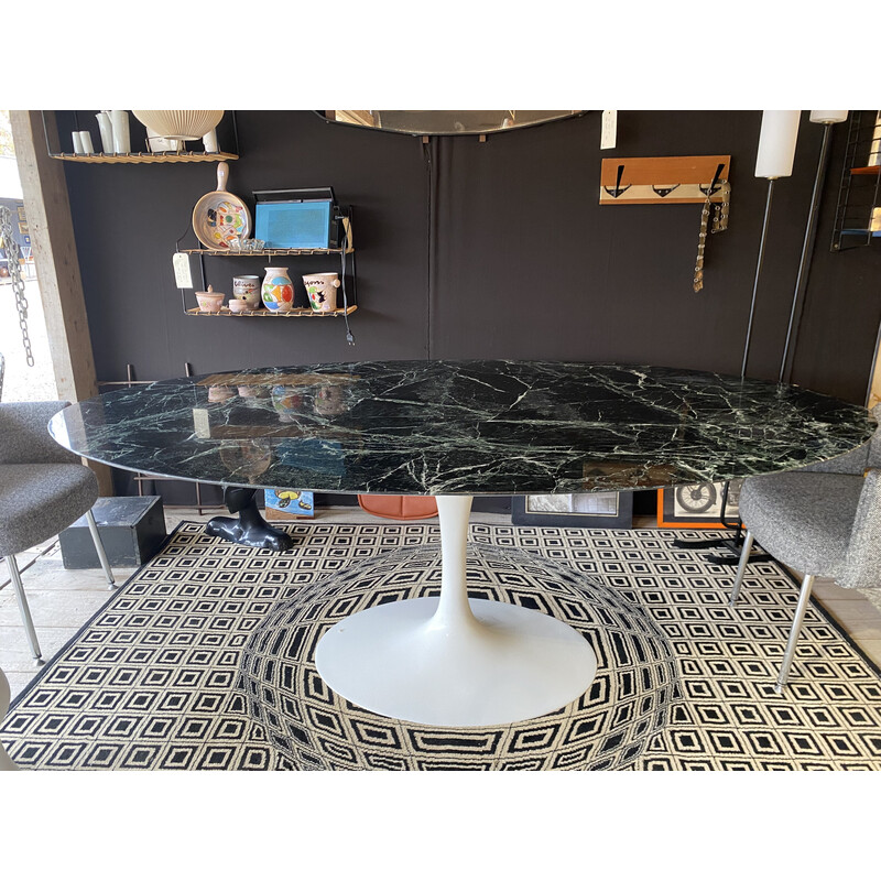 Table à repas vintage ovale en marbre d'Eero Saarinen pour Knoll International, 1950