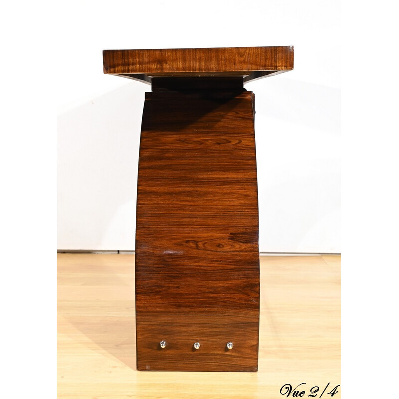 Vintage Art Deco console in rosewood veneer, 1930