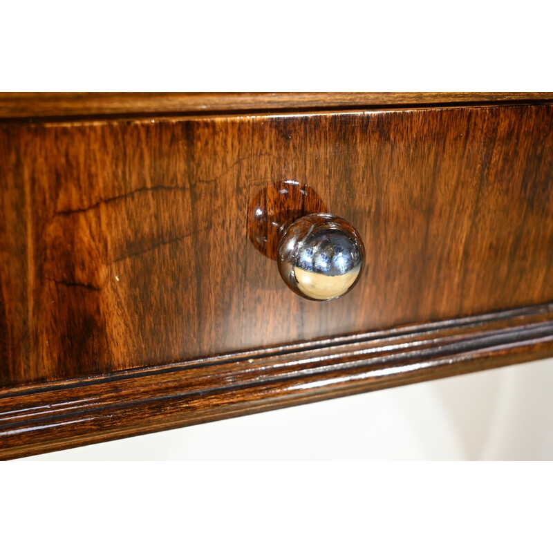 Vintage Art Deco console in rosewood veneer, 1930