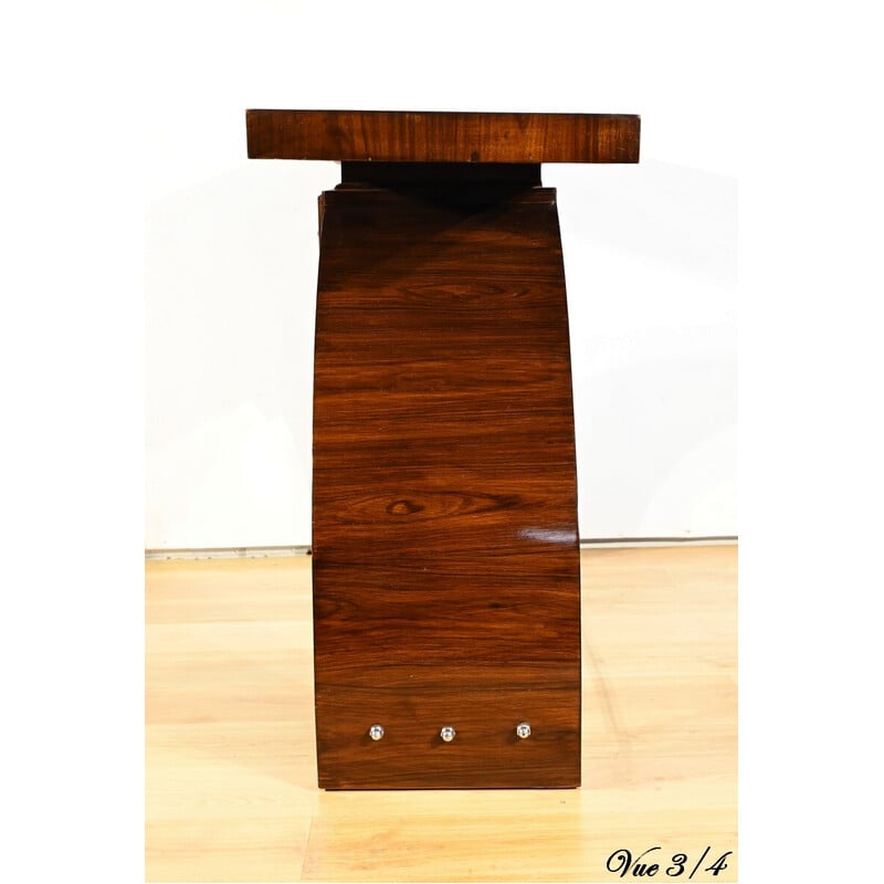 Vintage Art Deco console in rosewood veneer, 1930