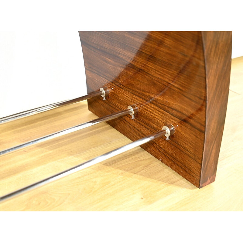 Vintage Art Deco console in rosewood veneer, 1930