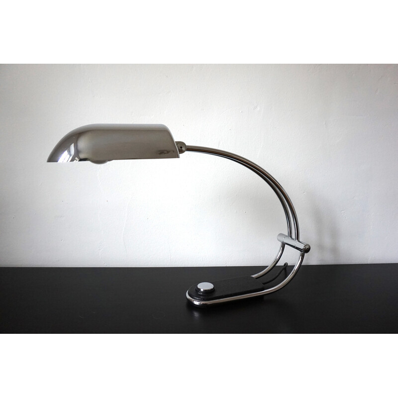 Vintage chrome table lamp by Egon Hillebrand for Hillebrand Leuchten, 1970