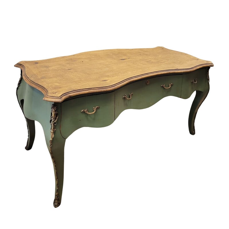 Table provençale vintage en bois, France