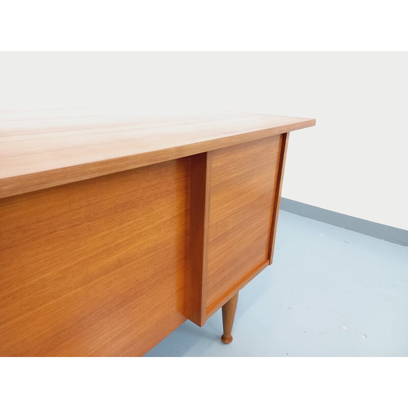 Vintage teak executive desk, 1960