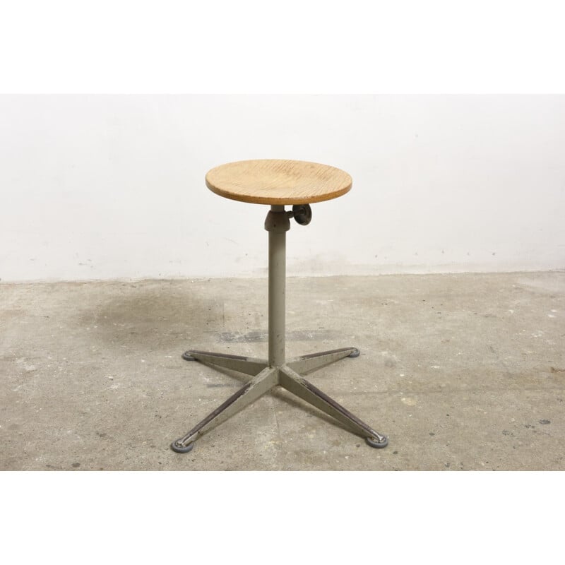 Set of six adjustable Architect Stools by Friso Kramer - 1950s