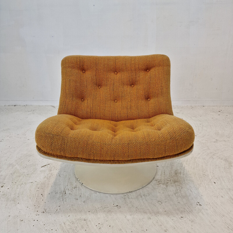 Vintage model 975 armchair in wool by Geoffrey Harcourt for Artifort, 1970