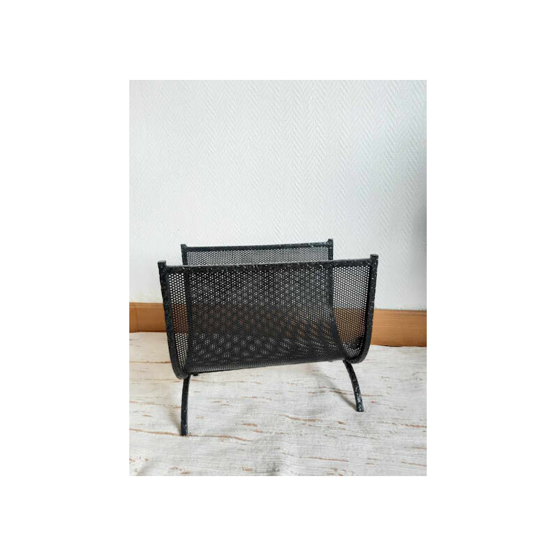 Vintage cast-iron magazine rack, 1950