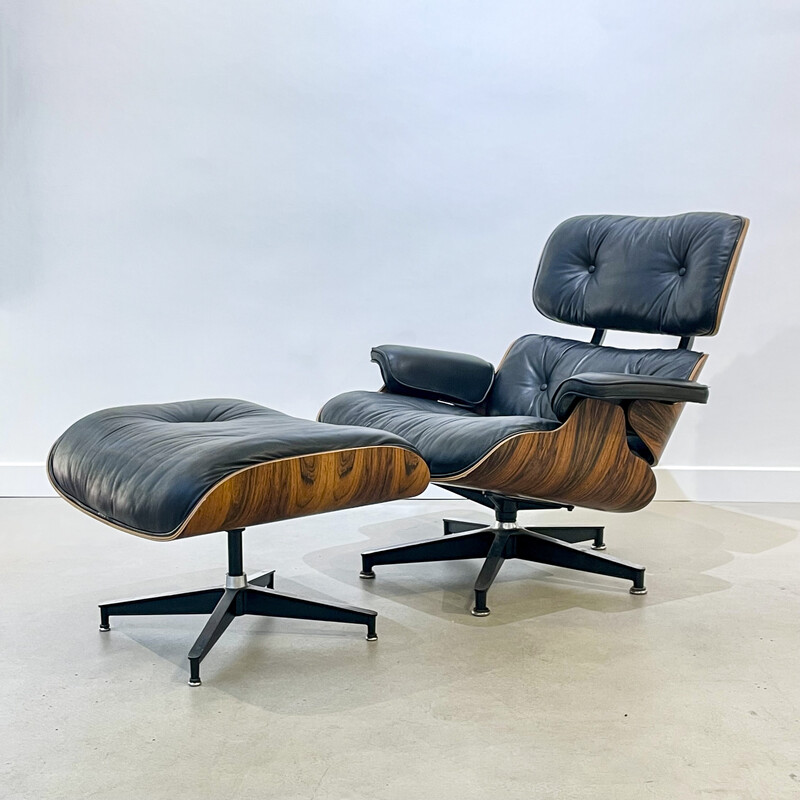 Vintage Rio rosewood armchair by Charles and Ray Eames for Herman Miller, 1970