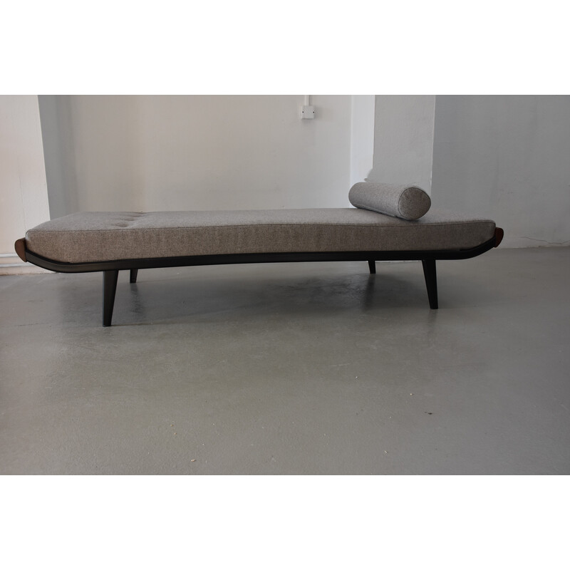 Vintage reupholstered and relacquered teak daybed from Auping Cléopâtre, 1960