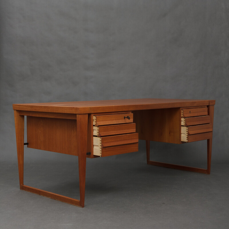 Bureau en teck scandinave par Kai Kristiansen - 1960