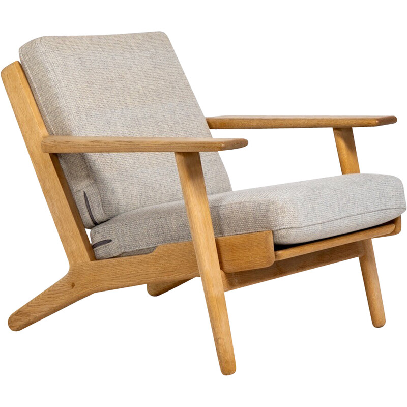 Vintage model GE-290 armchair in oak by Hans J. Wegner for Getama, Denmark 1953