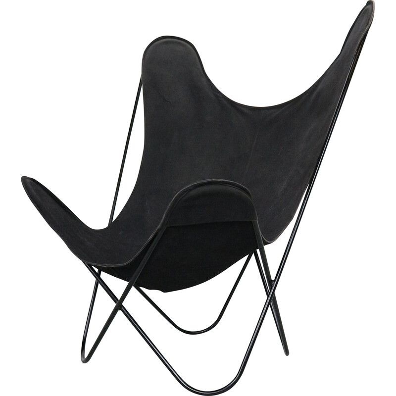Vintage Butterfly BKF armchair in metal and fabric by Jorge Hardoy-Ferrari for Knoll, 1960