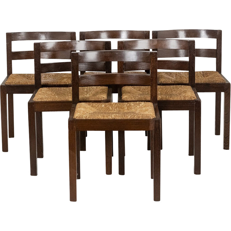 Vintage wenge dining set, Denmark 1970