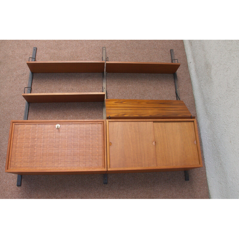 Teak shelf wall unit by Poul Cadovius for Cado, Denmark - 1960s