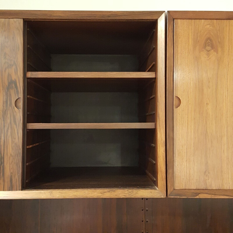 Rosewood wall storage unit de Poul Cadovius for Royal System - 1960s