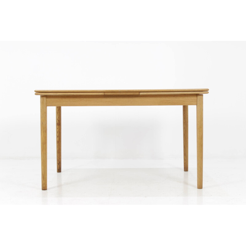 Mid century danish oak extendable dining table - 1960s