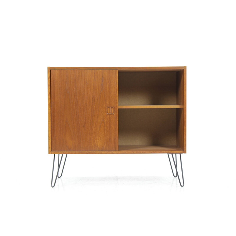 Upcycled mid-century Danish teak sideboard with hairpin legs - 1960s 