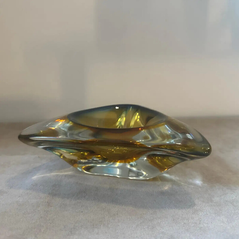 Vintage Muranon glass ashtray for Seguso, Italy 1960