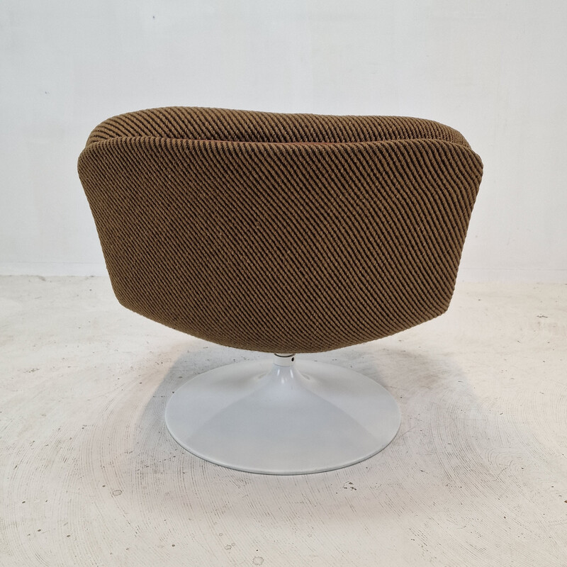 Vintage model 508 armchair in wood and metal by Geoffrey Harcourt for Artifort, 1970