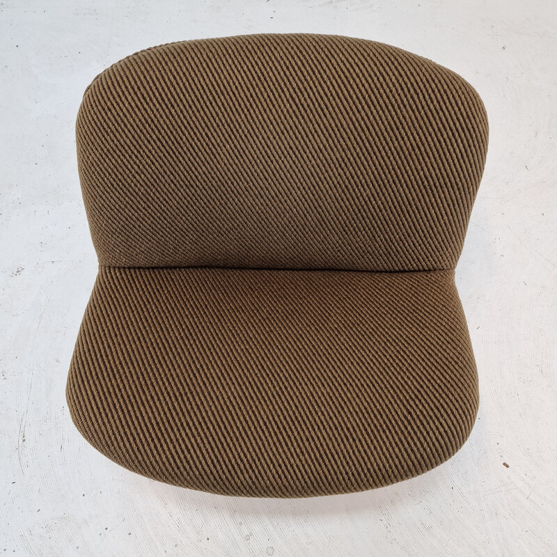 Vintage model 508 armchair in wood and metal by Geoffrey Harcourt for Artifort, 1970