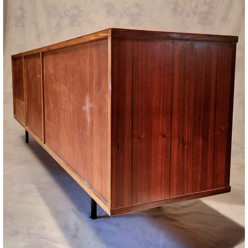 Vintage model 324 sideboard in rosewood by Alain Richard for Meuble TV, France 1950