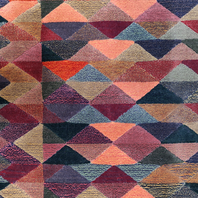 Vintage wool “Luxor” rug by Missoni for T and J Vestor, Italy 1980
