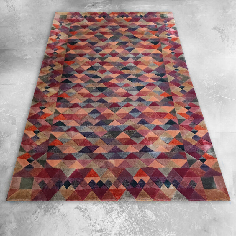 Vintage wool “Luxor” rug by Missoni for T and J Vestor, Italy 1980