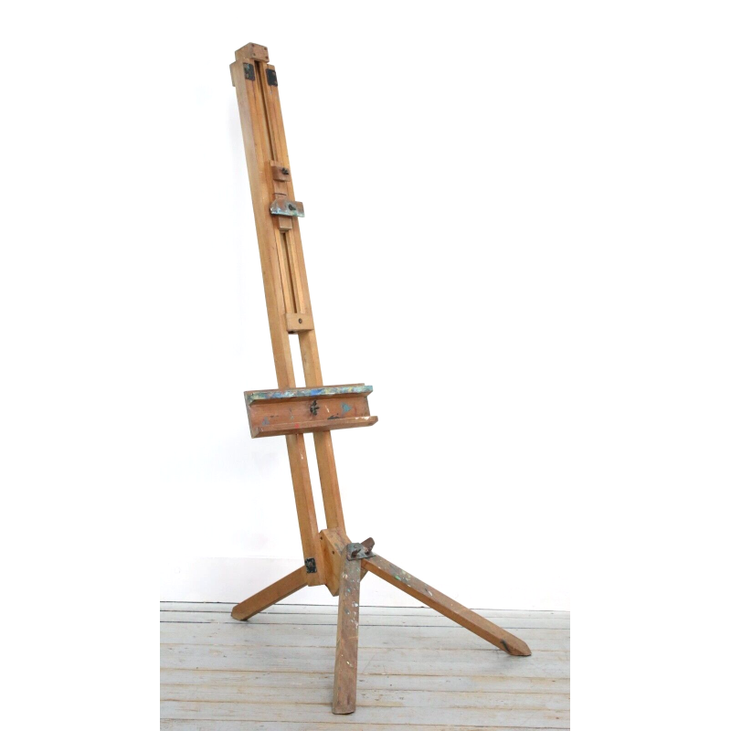 Vintage solid wood artists easel by Newton and Winsor, England
