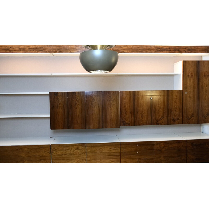 Vintage Rio rosewood wall unit by Fritz Peters, Germany 1966