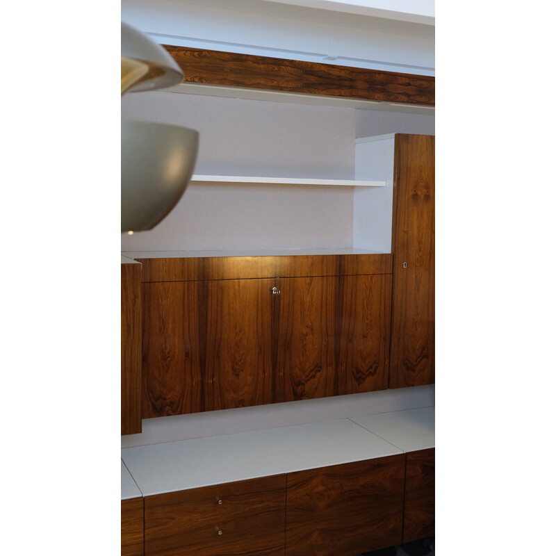 Vintage Rio rosewood wall unit by Fritz Peters, Germany 1966