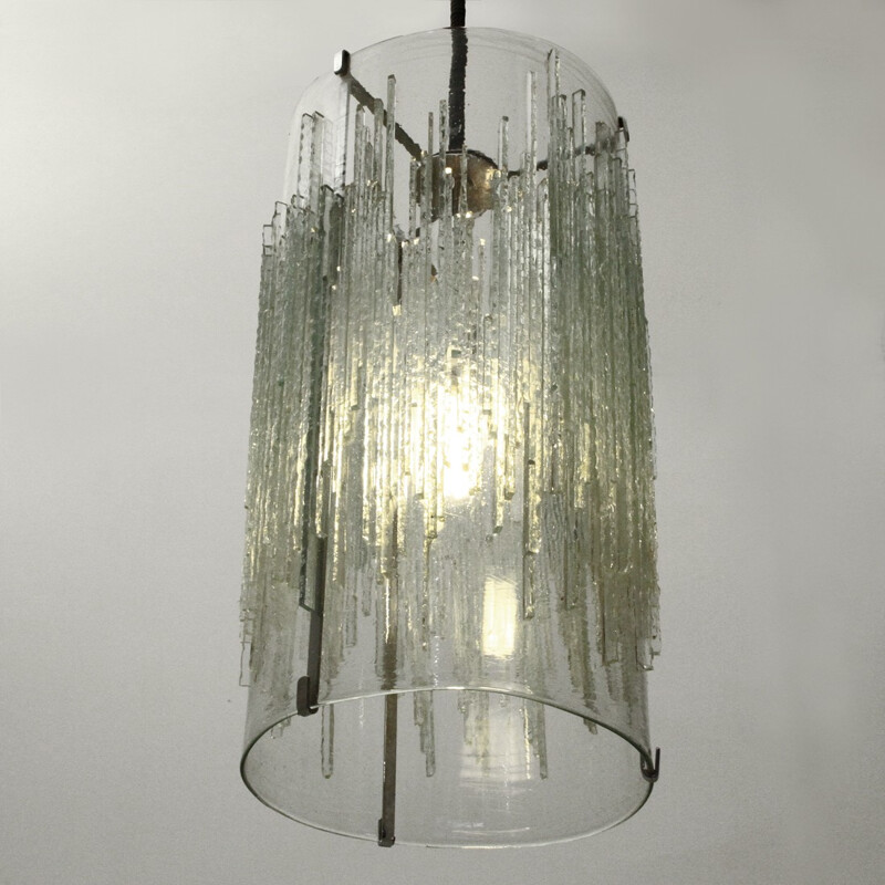 Murano glass pendant lamp by Albano Poli for Poliarte - 1970s