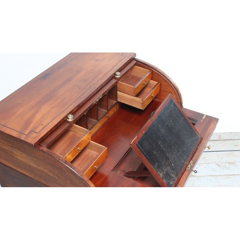 Vintage mahogany drum desk